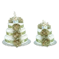 Thumbnail for Sage Green Peony Diaper Cake