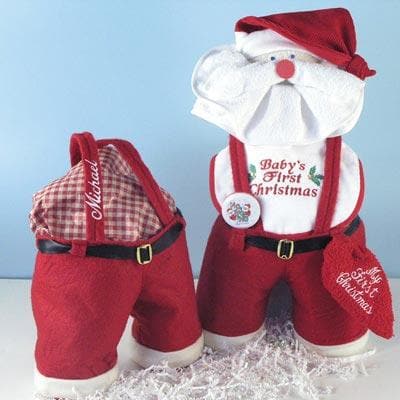 Personalized "Santa Panta" Baby's First Christmas Gift
