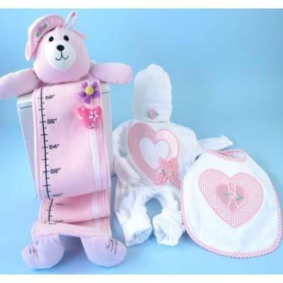 Sweetheart Plush Growth Chart Gift Set - 4 Piece