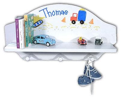 Personalized Toy Shelf (Available in Natural or White Finish)