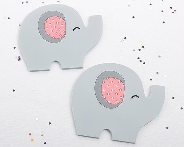 Little Peanut Elephant Coaster (Pink)