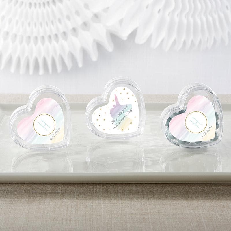 Personalized Enchanted Party Heart Favor Container (Set of 12)