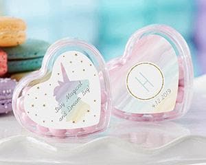 Personalized Enchanted Party Heart Favor Container (Set of 12)