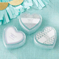 Thumbnail for Heart Favor Container - Silver Foil (Set of 12)