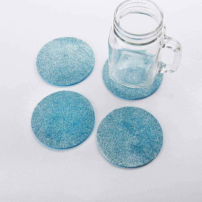 Blue Glitter Coaster (Set of 4)