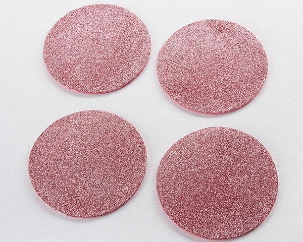 Pink Glitter Coaster (Set of 4)