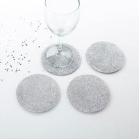 Thumbnail for Silver Glitter Coaster (Set of 4)