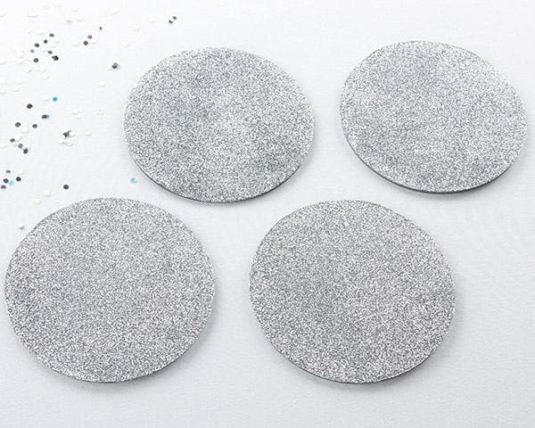 Silver Glitter Coaster (Set of 4)