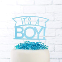 Thumbnail for It's a Boy Acrylic Cake Topper