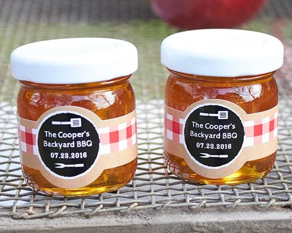 Personalized Baby-Q Honey Jar (Set of 12)