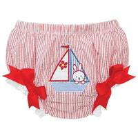 Thumbnail for Red Stripe Nautical Bunny Bloomer