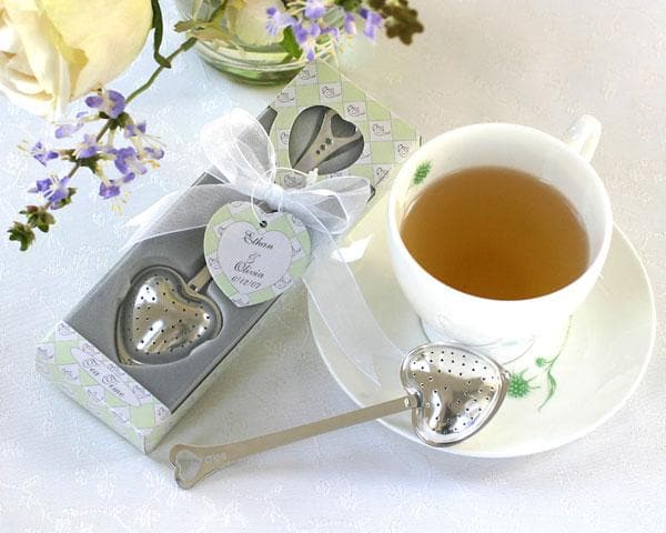 Tea Time Heart Tea Infuser Favor in Teatime Gift Box