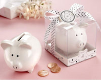 Thumbnail for Li'l Saver Favor Ceramic Mini-Piggy Bank in Gift Box with Polka-Dot Bow