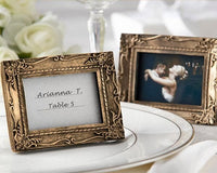 Thumbnail for Work of Art Antique-Finish Place Card Holder/Photo Frame