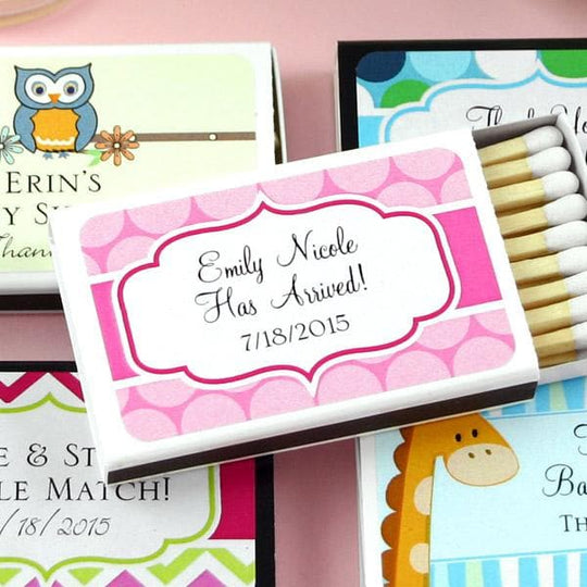 Personalized Exclusive Matchbox Baby Shower Favors