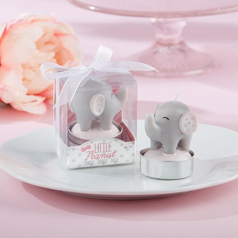 Little Peanut Elephant Shaped Candle - Pink (Set of 4)