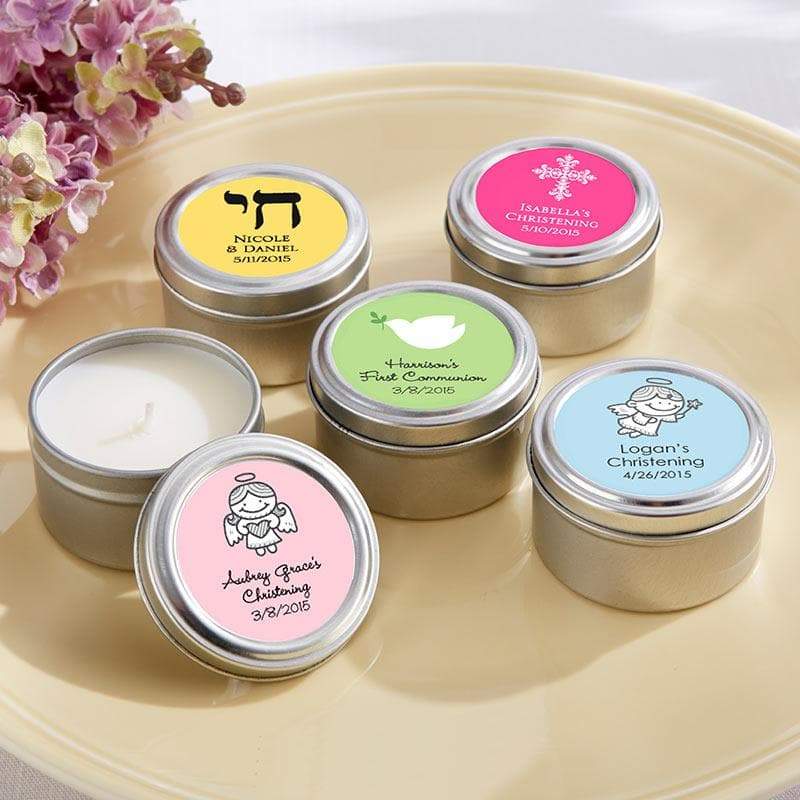 Personalized Religious Travel Candle