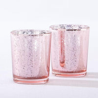 Thumbnail for Light Pink Mercury Glass Tealight Holder (Set of 4)