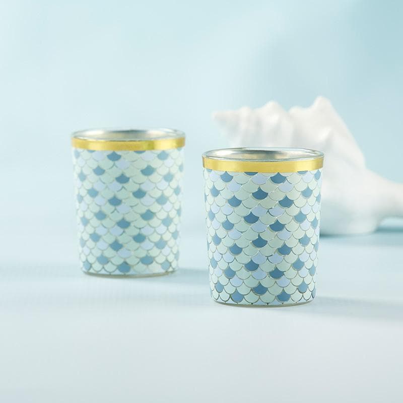 Seaside Escape Glass Votive (Set of 4)