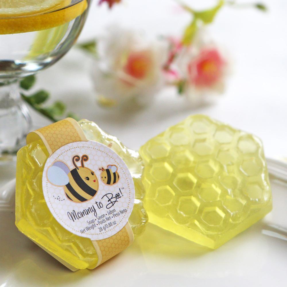 Mommy To Bee Honey Scented Honeycomb Soap (Set of 4)