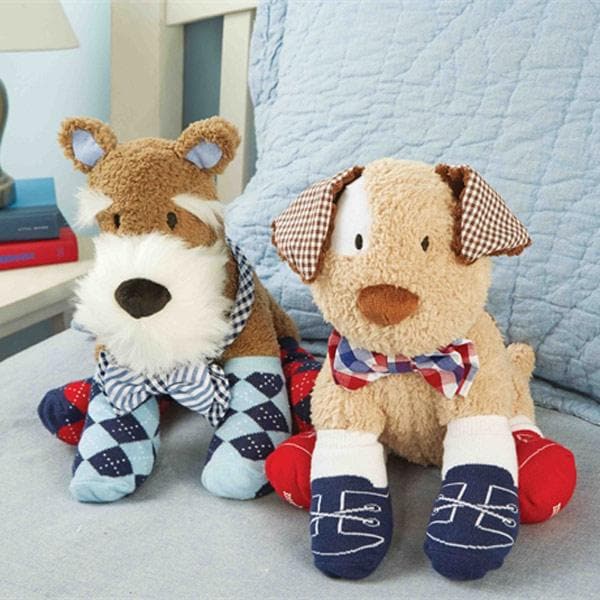 Bow Tie Socks Buddies (Puppy or Schnauzer)