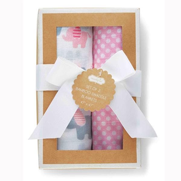 Layette Girl Swaddle Blankets (Set of 2)