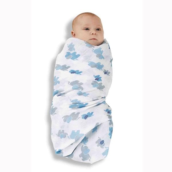 Layette Boy Swaddle Blankets (Set of 2)