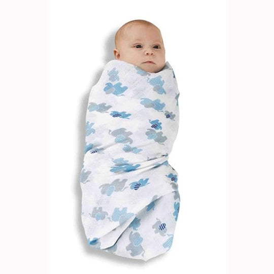 Layette Boy Swaddle Blankets (Set of 2)
