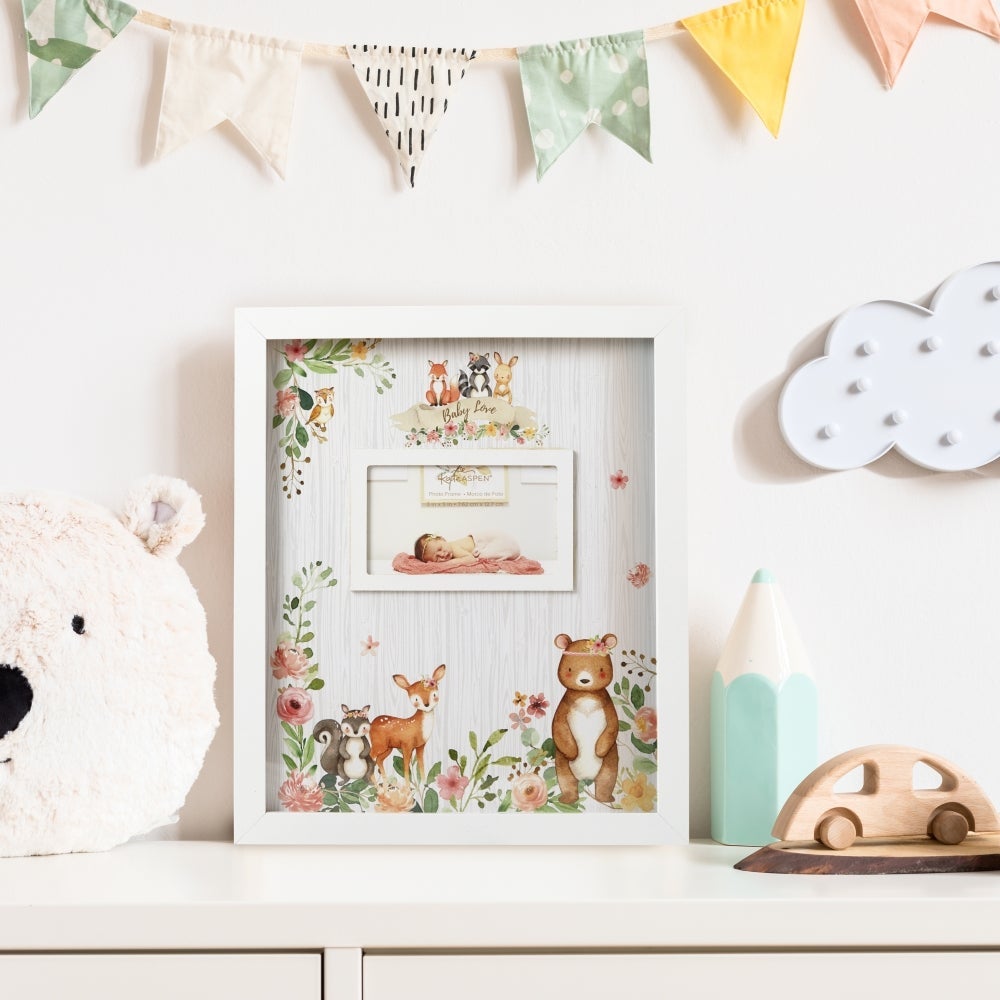 Baby Shower Guest Book Alternative - Woodland Baby (Pink)