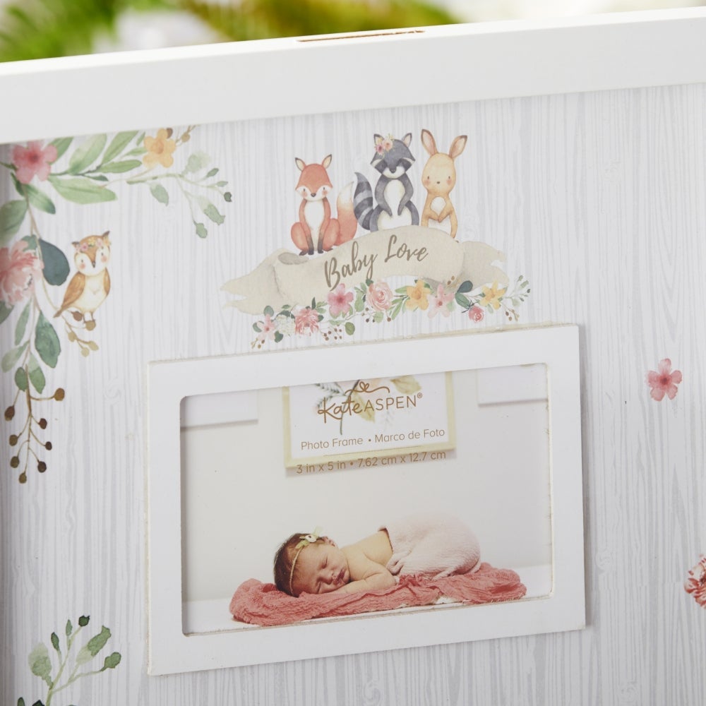 Baby Shower Guest Book Alternative - Woodland Baby (Pink)