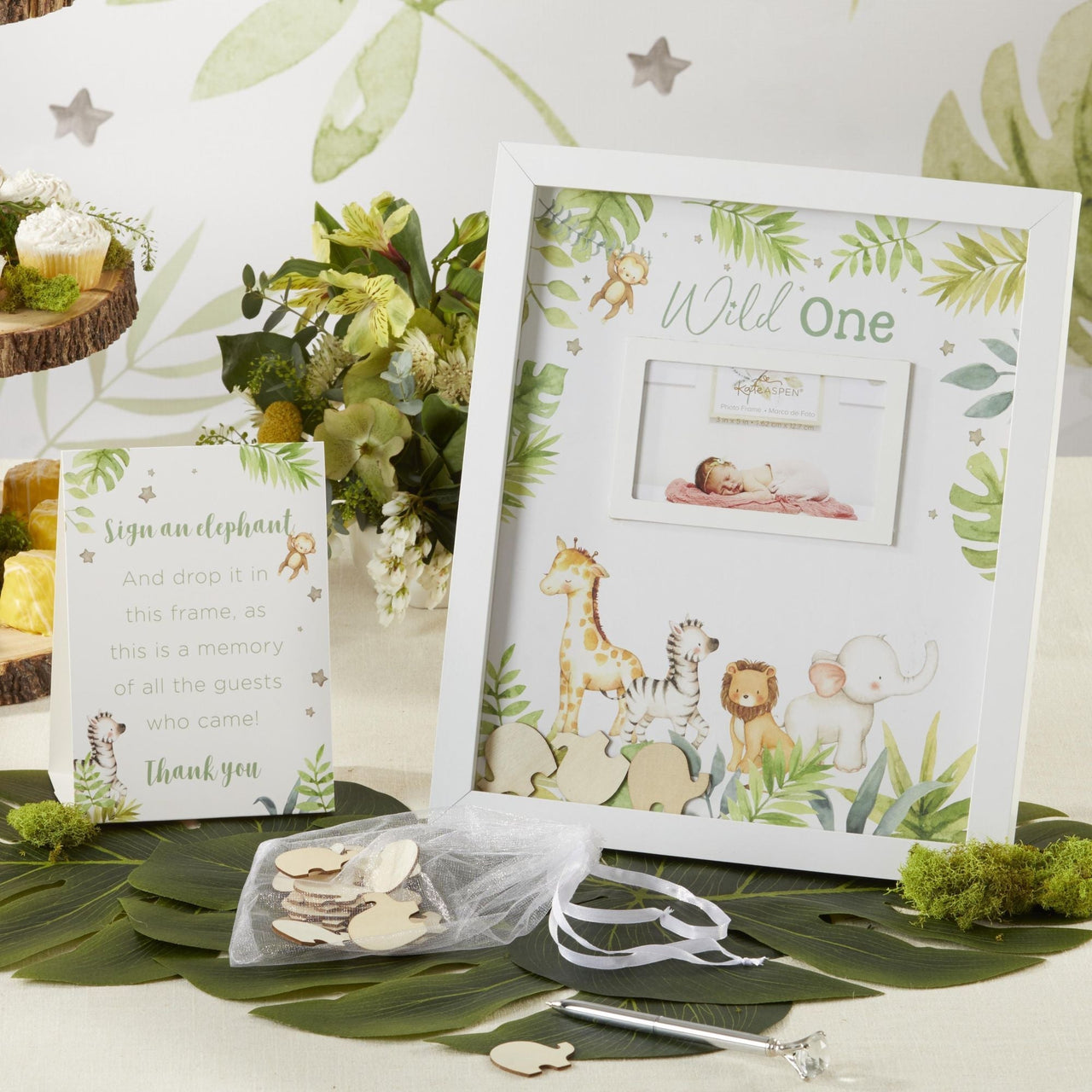 Baby Shower Guest Book Alternative - Safari