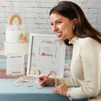 Thumbnail for Baby Shower Guest Book Alternative - Boho Rainbow