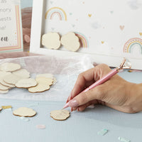 Thumbnail for Baby Shower Guest Book Alternative - Boho Rainbow