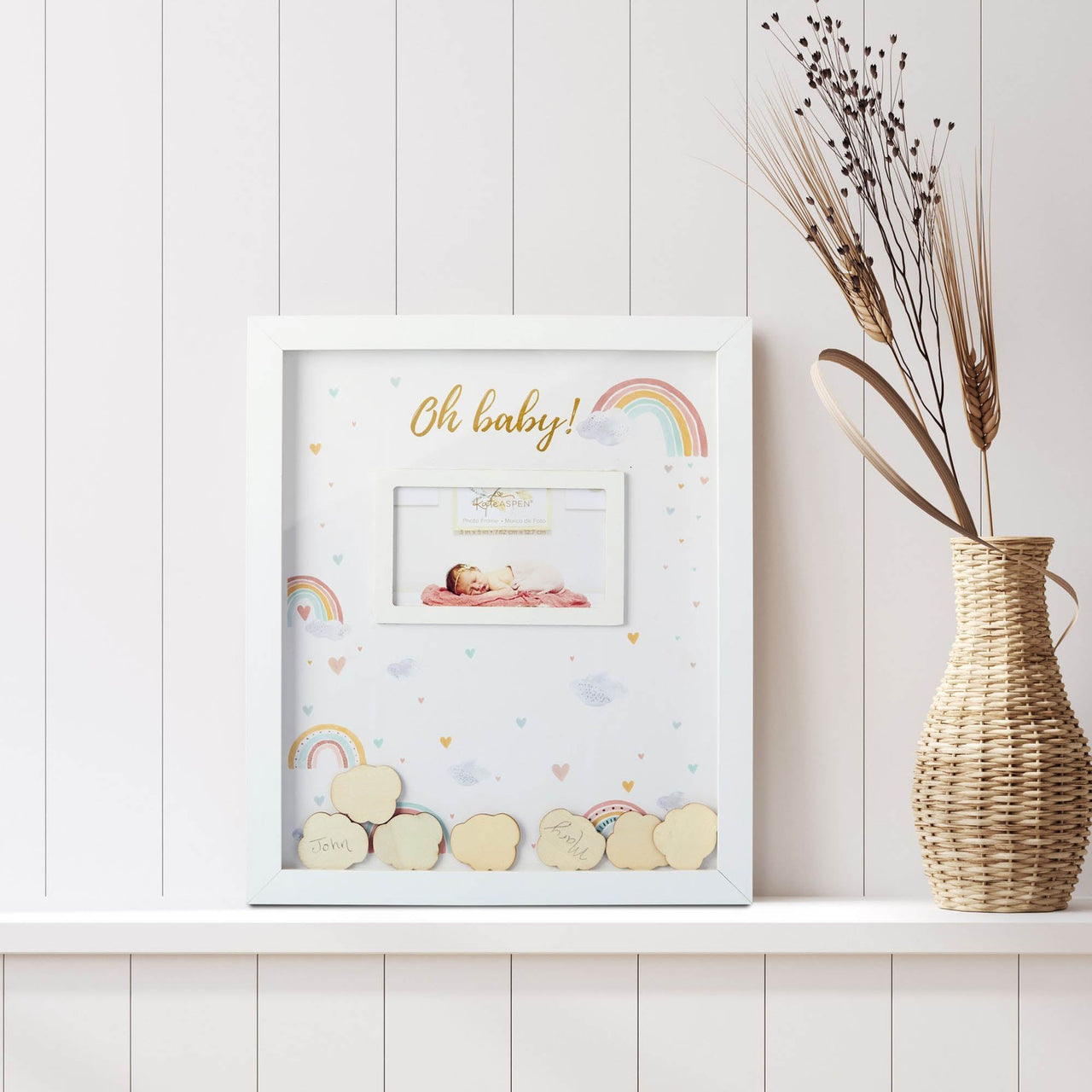 Baby Shower Guest Book Alternative - Boho Rainbow
