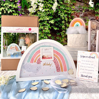 Thumbnail for Baby Shower Guest Book Alternative - Boho Rainbow Frame Atlernate 2