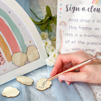 Thumbnail for Baby Shower Guest Book Alternative - Boho Rainbow Frame Atlernate 3