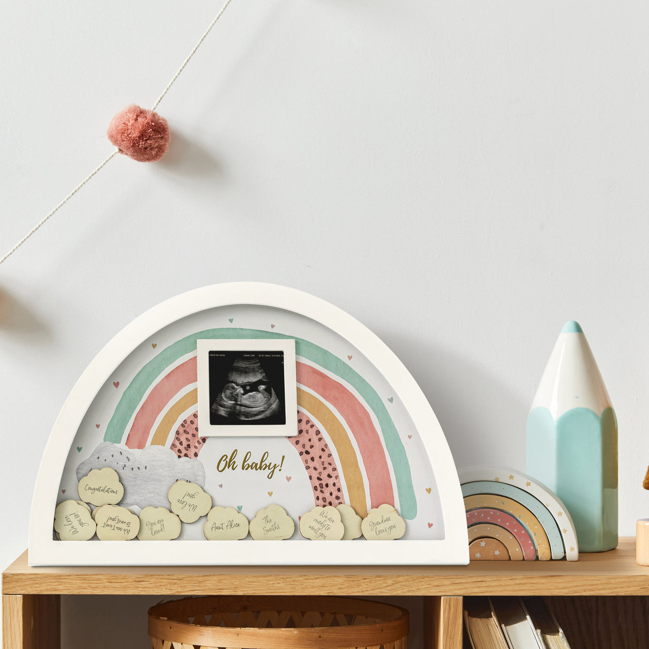 Baby Shower Guest Book Alternative - Boho Rainbow Frame Atlernate 5