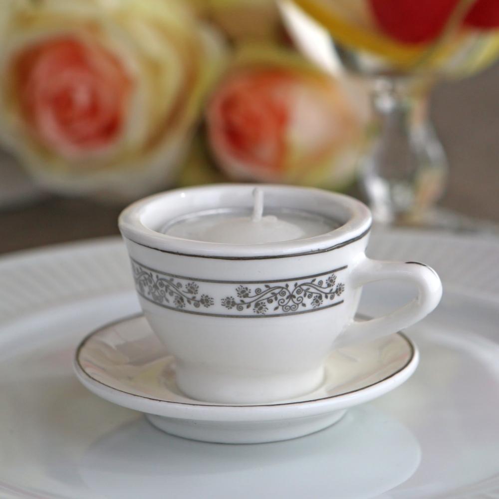 Teacups & Tea Lights Miniature Porcelain Tea Light Holder