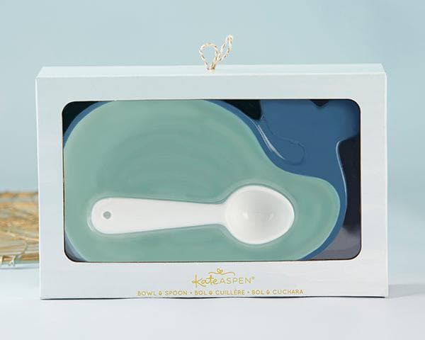Whale Shaped Dip Bowl & Spoon