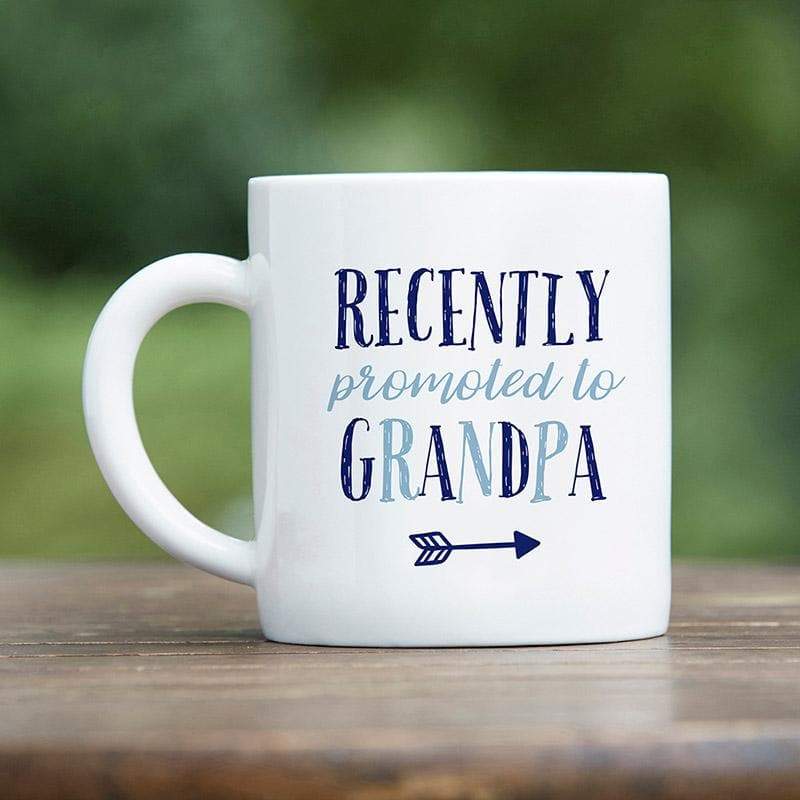 Promoted To Grandpa 16 oz. White Coffee Mug
