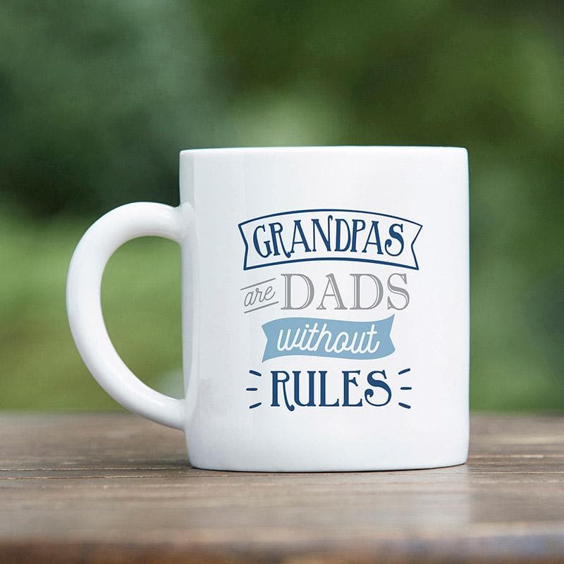 Grandpa Without Rules 16 oz. White Coffee Mug