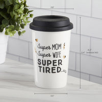Thumbnail for Super Mom 15 oz. Ceramic Travel Mug