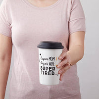Thumbnail for Super Mom 15 oz. Ceramic Travel Mug