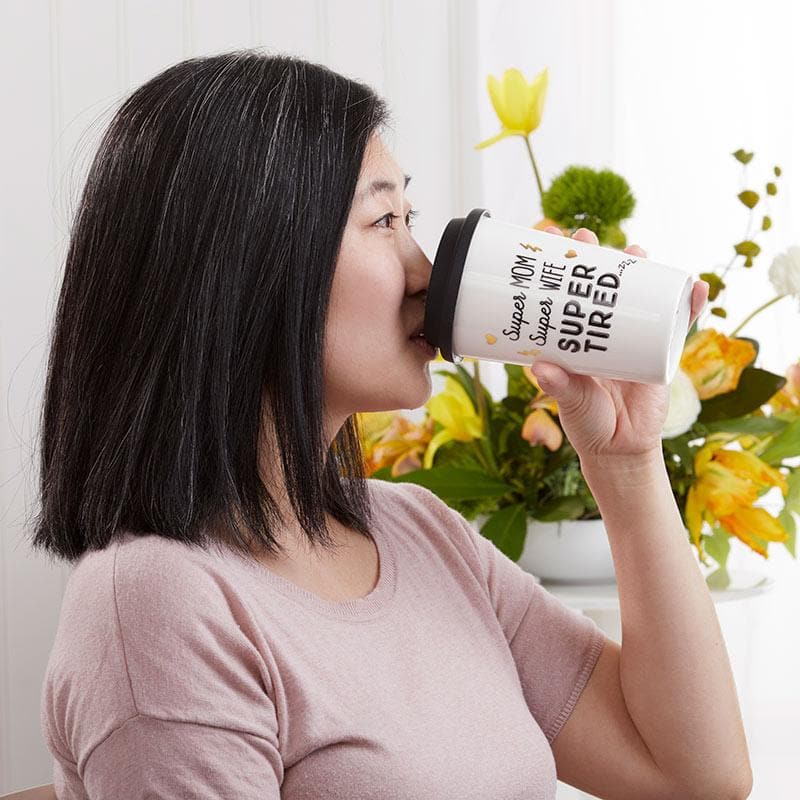 Super Mom 15 oz. Ceramic Travel Mug