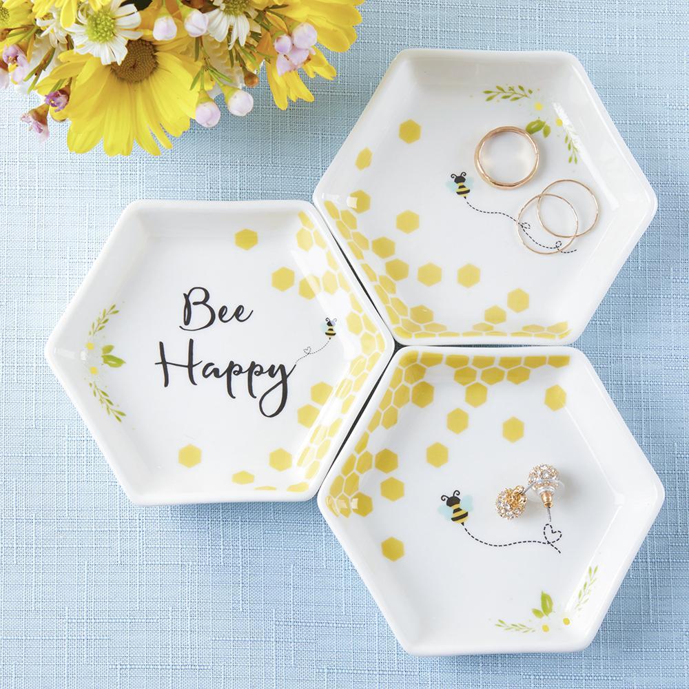 Bee Happy Trinket Dish (Set of 3)