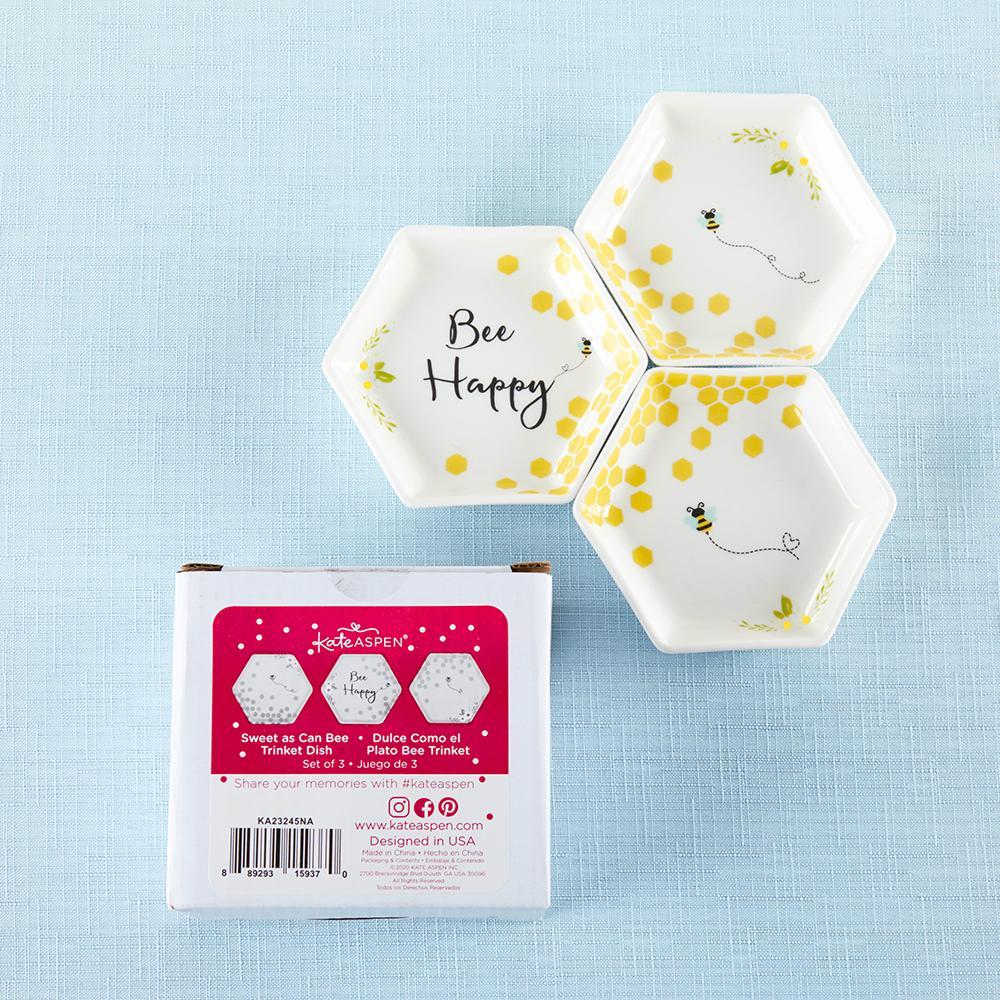 Bee Happy Trinket Dish (Set of 3)