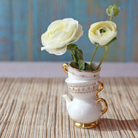 Thumbnail for Tea Time Whimsy Ceramic Bud Vase (Set of 2)