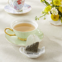 Thumbnail for Swee-Tea Ceramic Tea-Bag Caddy in Black & White Serving-Tray Gift Box (Set of 4)