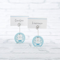 Thumbnail for Baby Boy Blue Place Card Holder (Set of 6)
