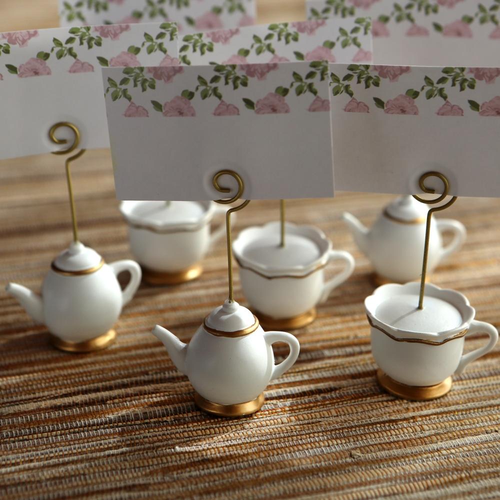 Tea Time Whimsy Place Card Holder (Set of 6)